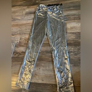 Silver leggings NWT size small